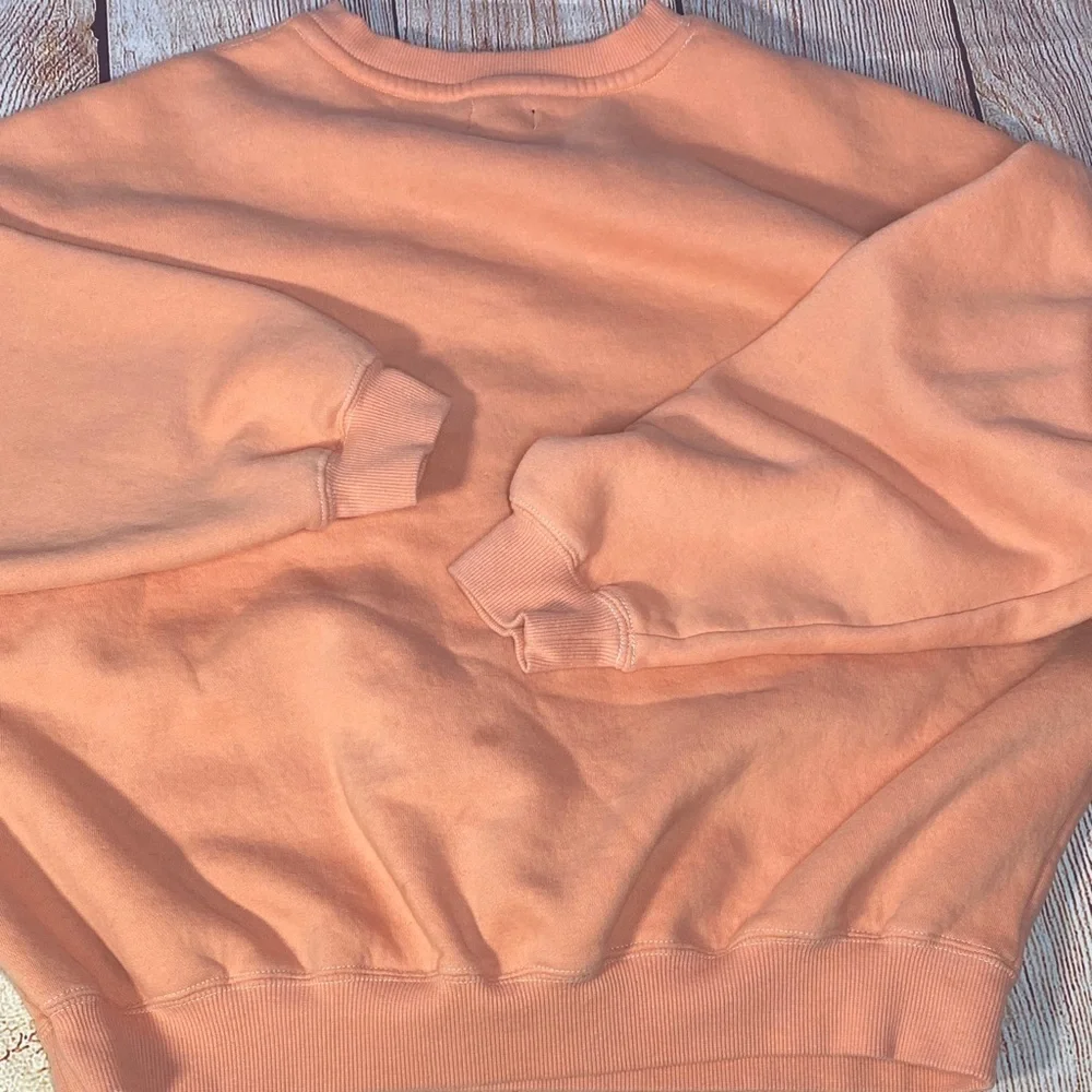 Playboy x PacSun Women’s XS Peach Crewneck Sweatshirt Rainbow Logo Y2K - Picture 13 of 14